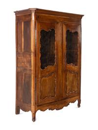 A French Provincial Walnut Armoire