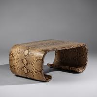 Waterfall Table in Python, 1985 for Karl Springer Ltd., USA