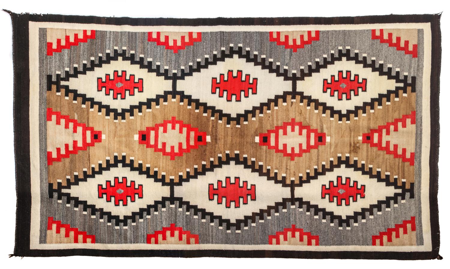 Two Navajo Klagetoh Rugs Larger: 76 x 48 inches — Early 20th Century