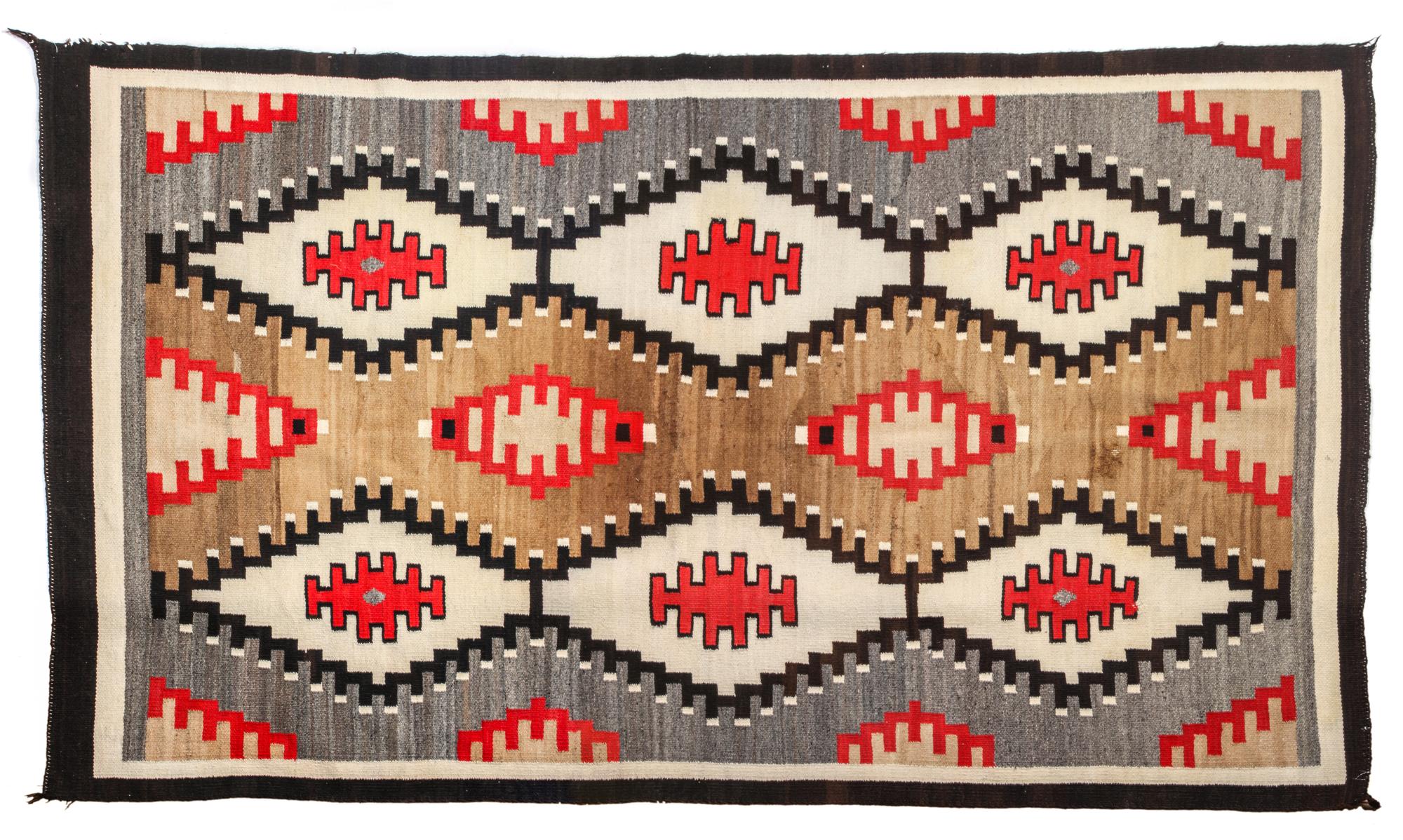 Two Navajo Klagetoh Rugs Larger: 76 x 48 inches — Early 20th Century