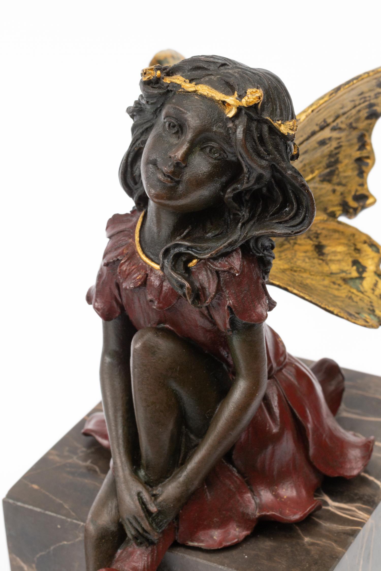 Three Continental Bronze Sculptures on Marble Bases