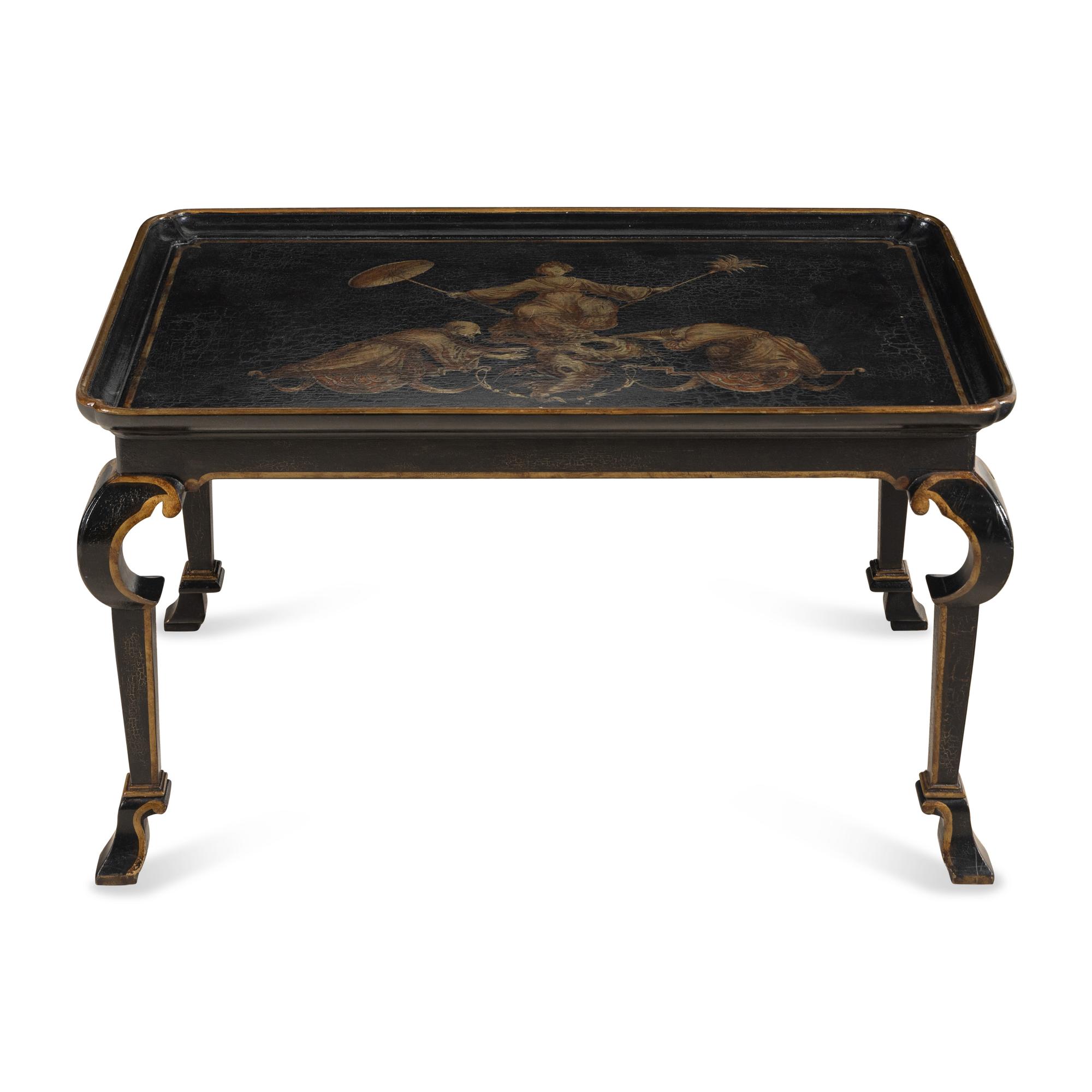 A Louis XIV Style Painted Low Table