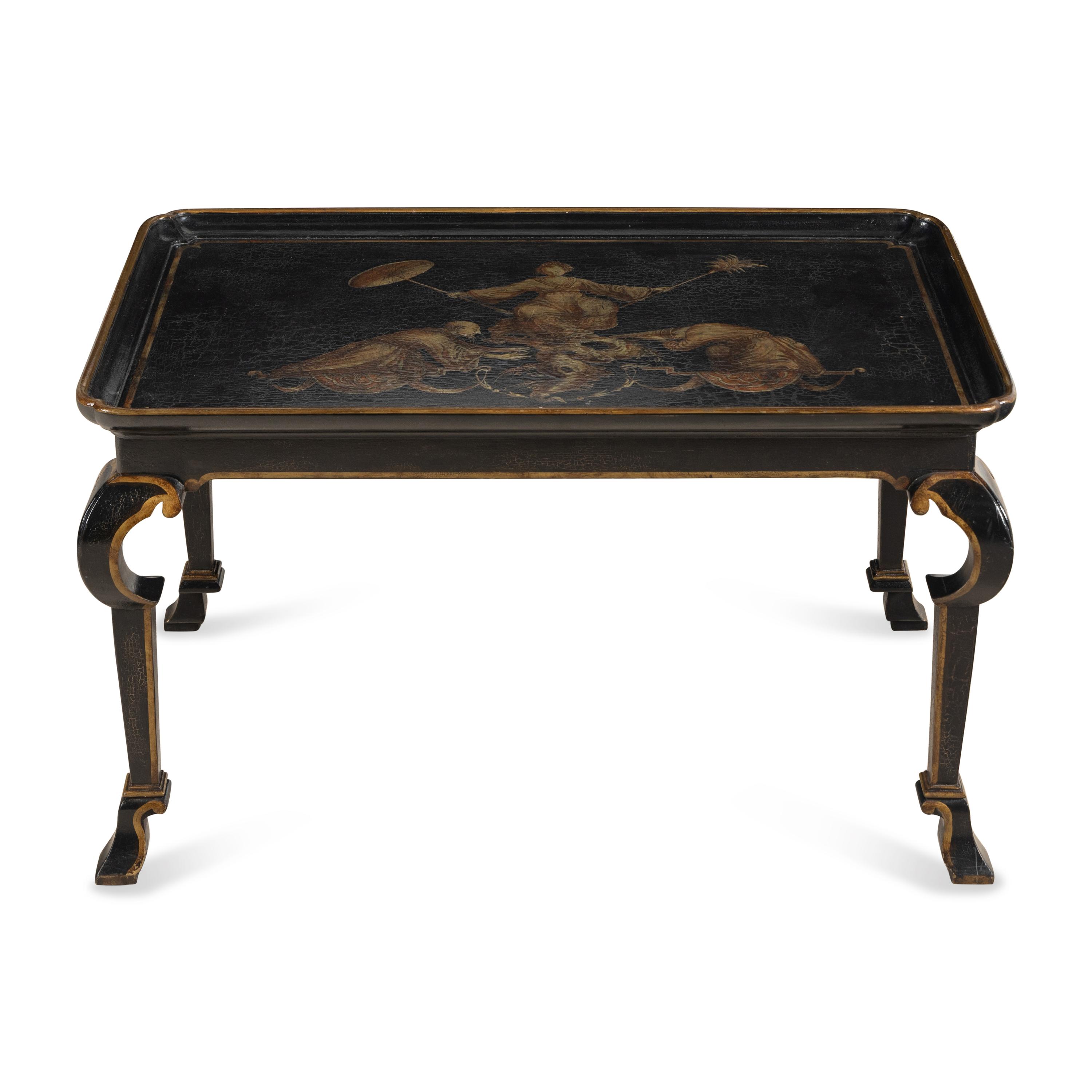 A Louis XIV Style Painted Low Table