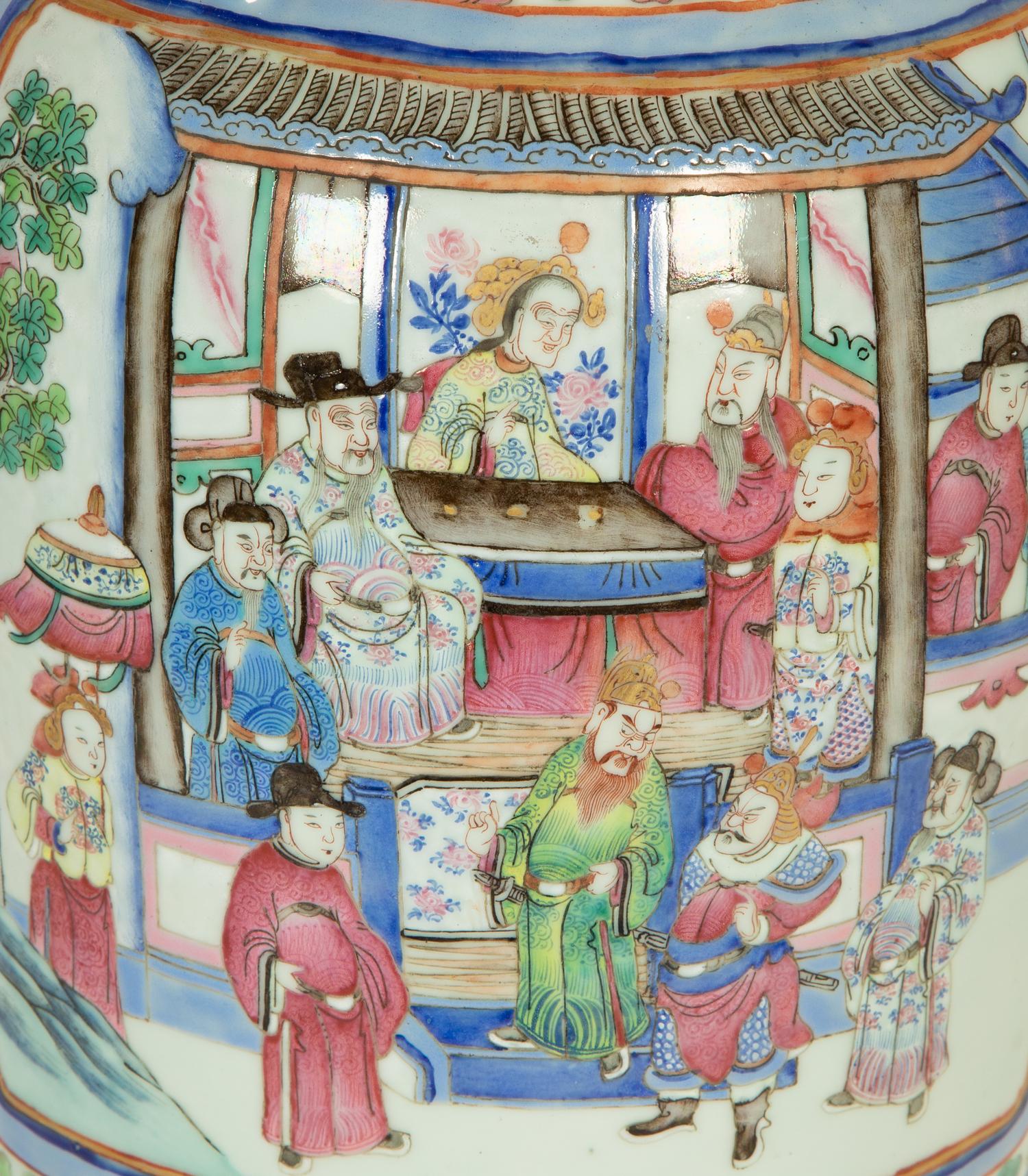 A Large Chinese Famille Rose Porcelain Vase
