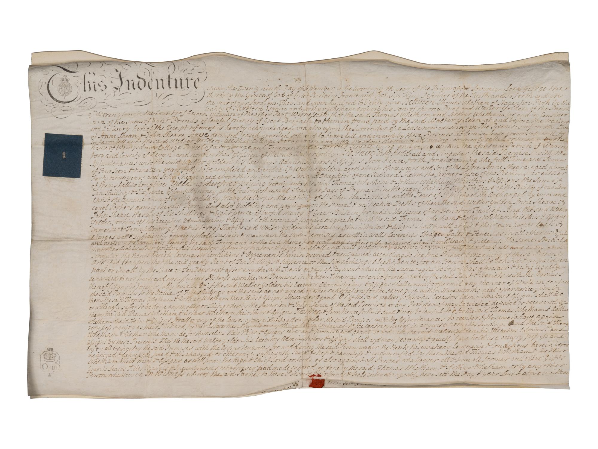 [BRITISH LEGAL DOCUMENTS]. A group of 3.