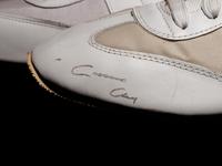 A Pair of Muhammad Ali / Cassius Clay Dual Signed White Everlast Boxing Shoes,