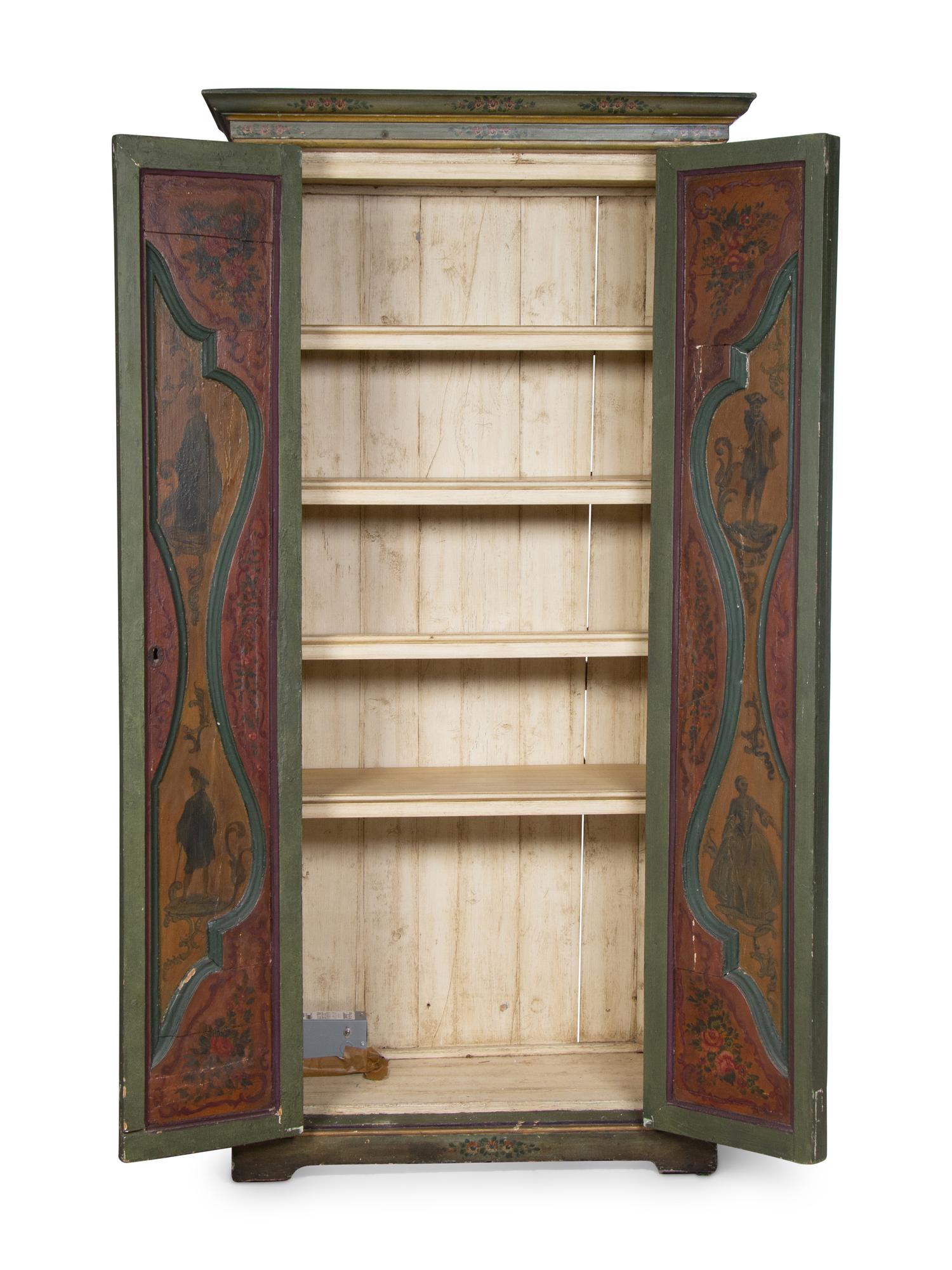 A Pair of Italian Painted Cabinets