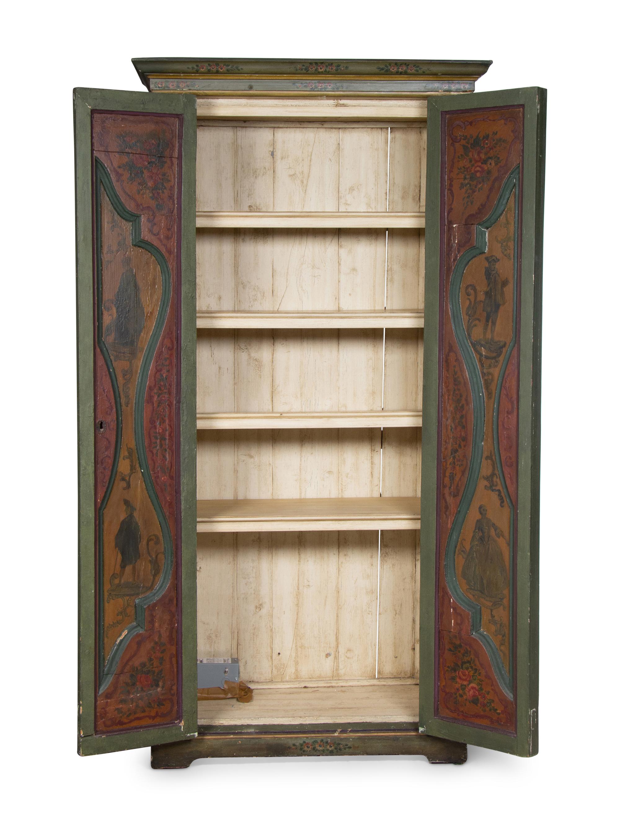 A Pair of Italian Painted Cabinets
