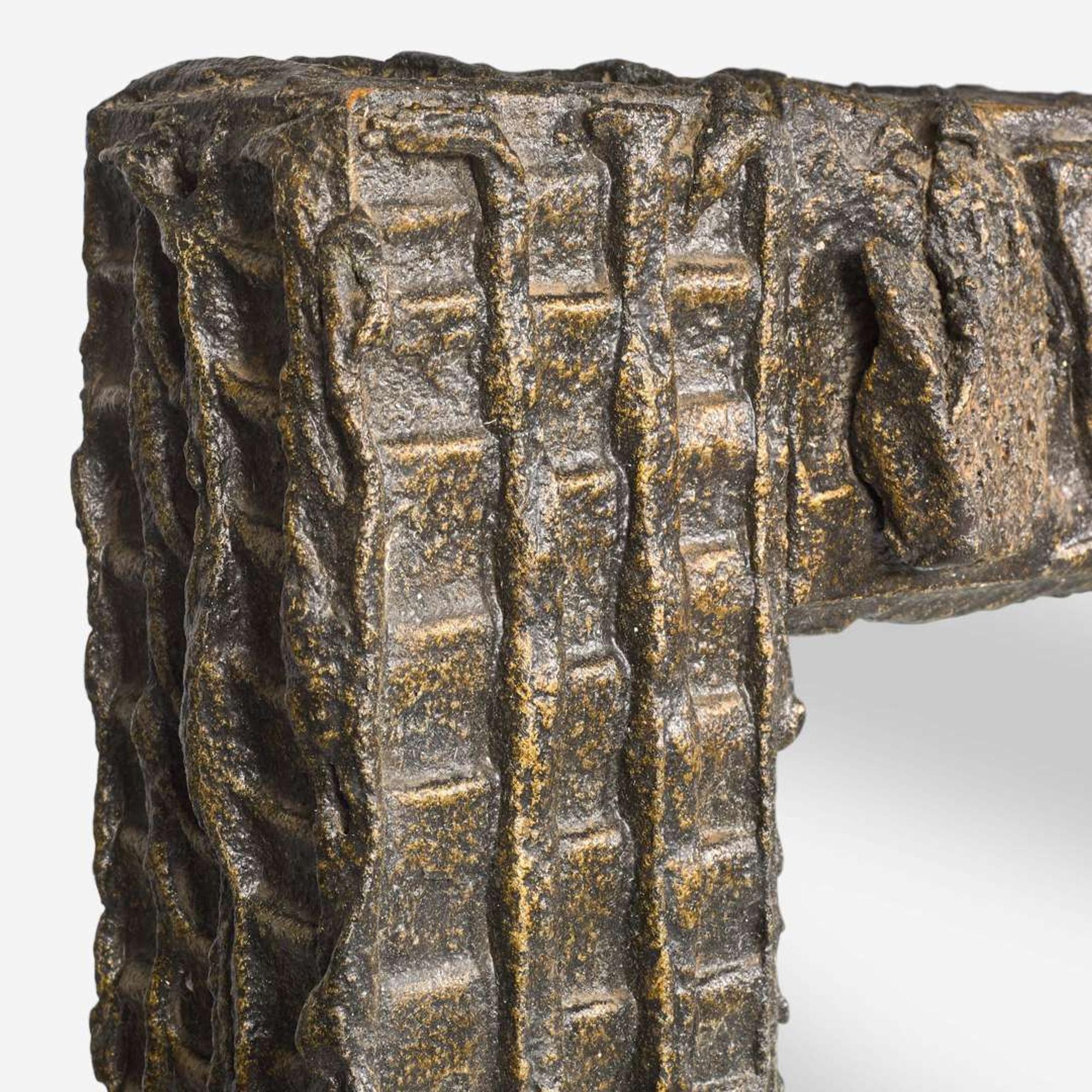 Paul Evans (American, 1932-1984) Sculpted Bronze Wall Mirror, USA, 1971