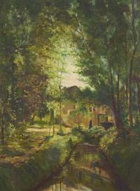 Fern Isabel Coppedge (American, 1883-1951) - Canal in Summer