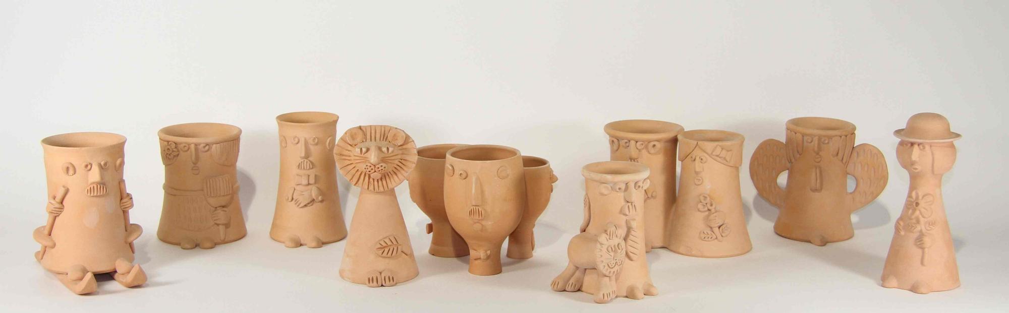A Collection of Pottery Articles Diameter of largest 14 1/4 inches. — David Stewart