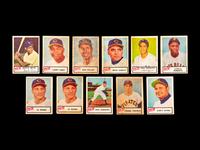 A Group of 11 1954 Dan-Dee Potato Chips Baseball Cards (Including Multiple Hall of Famers),