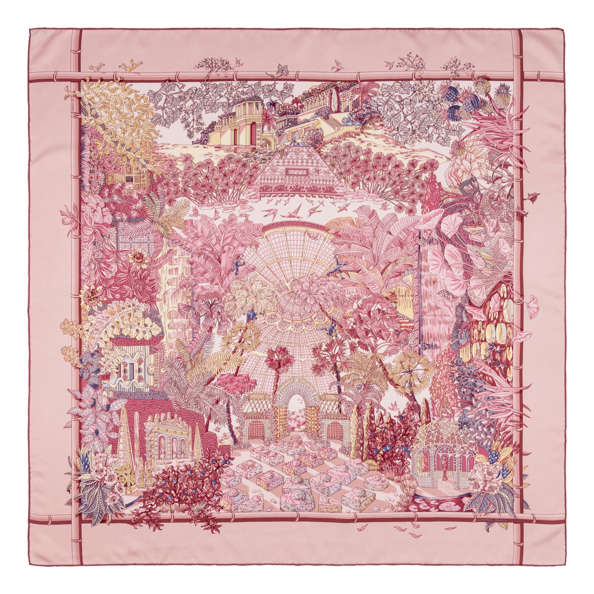 Hermès, Four Silk Scarves 90