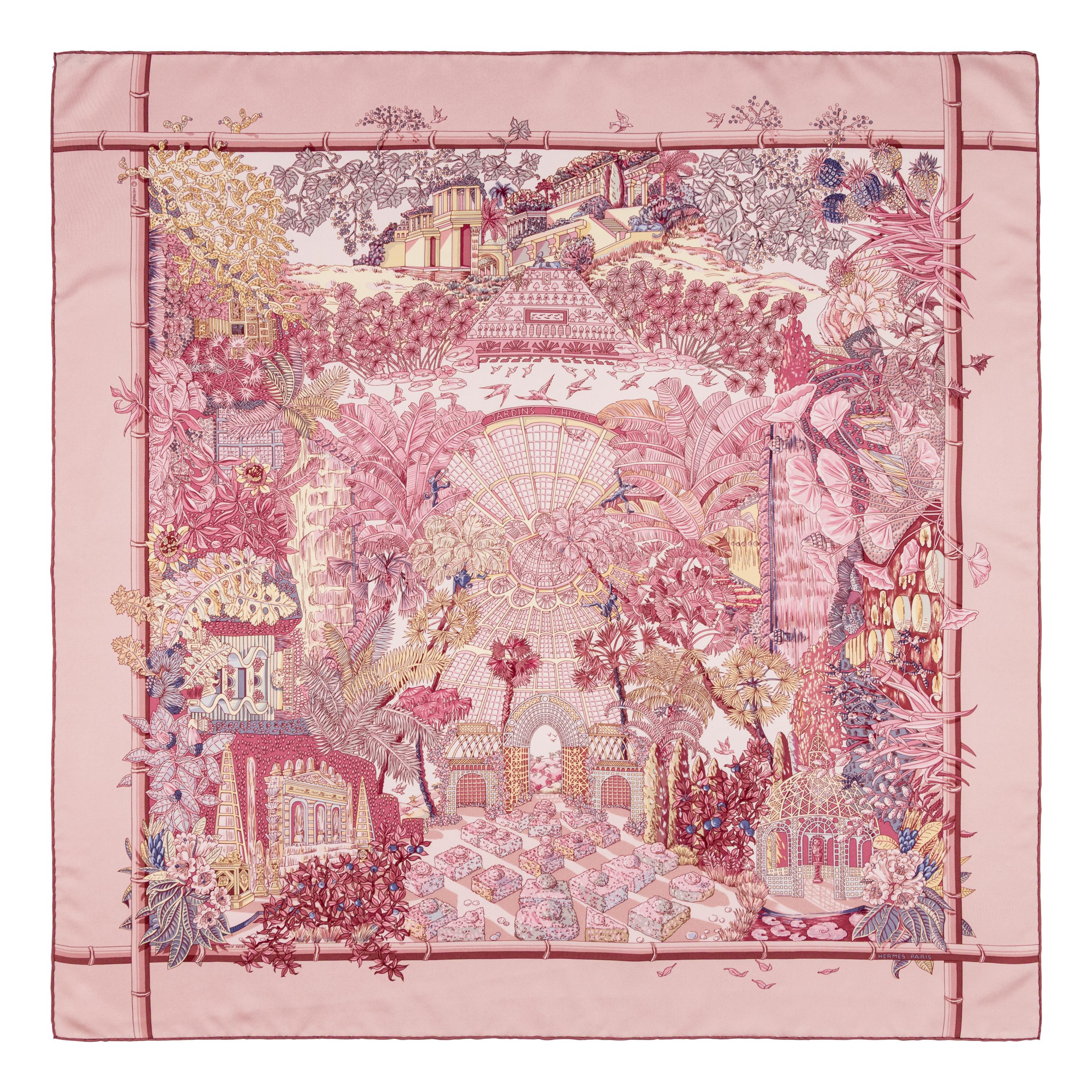Hermès, Four Silk Scarves 90