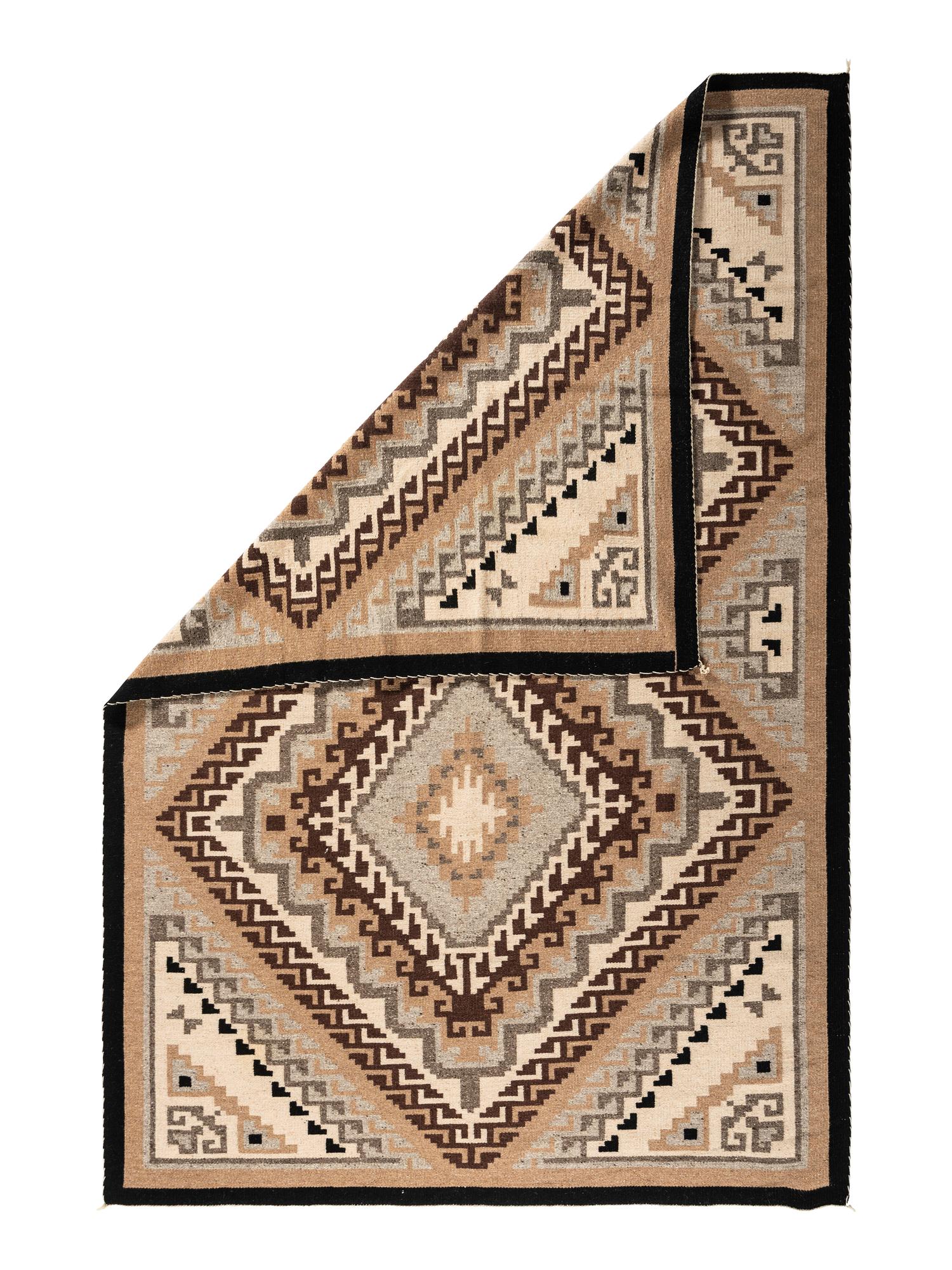 Navajo Two Grey Hills Roomsize Weaving / Rug