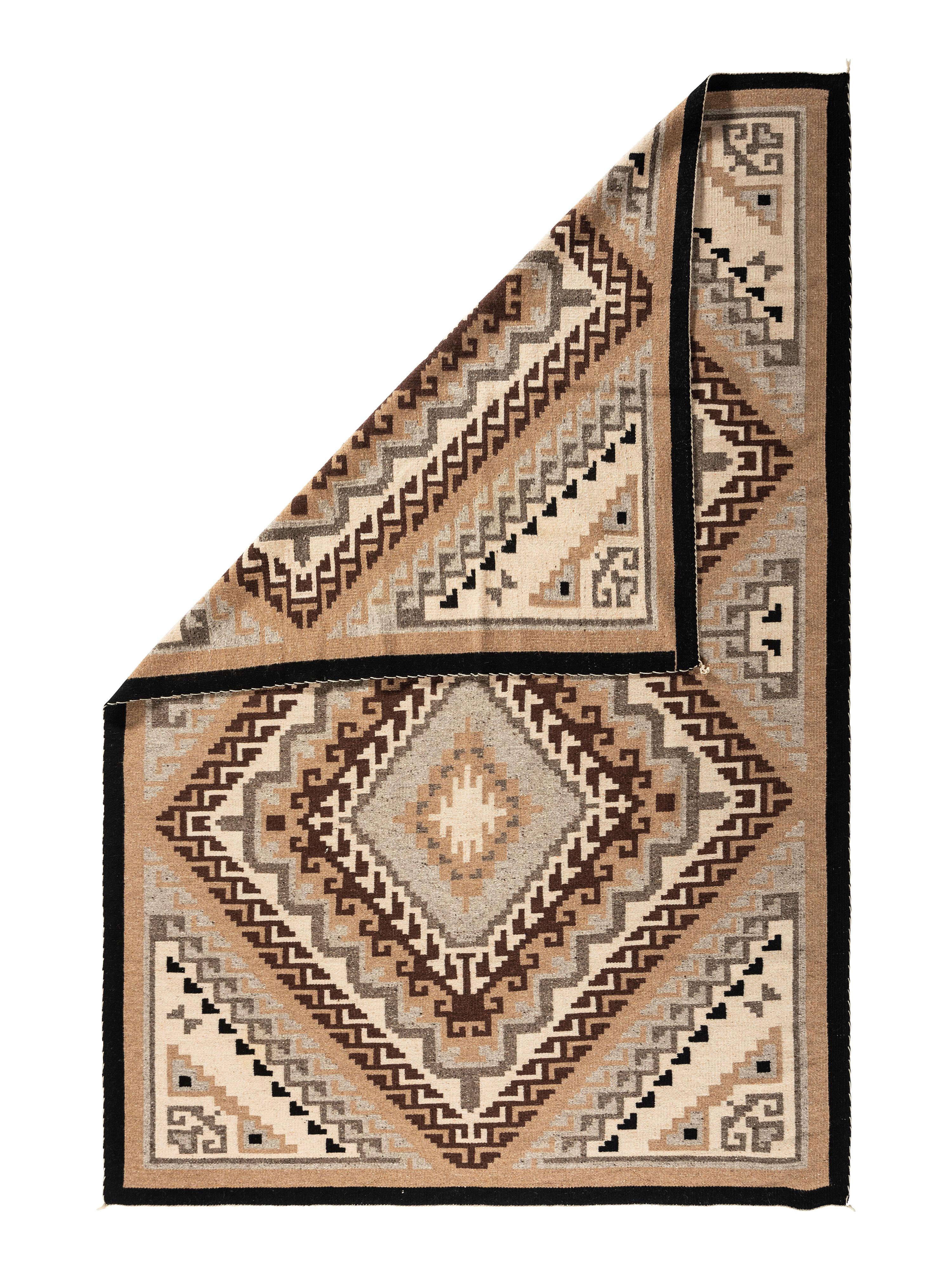 Navajo Two Grey Hills Roomsize Weaving / Rug