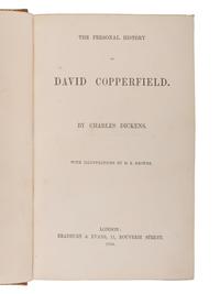 DICKENS, Charles (1812-1870). The Personal History of David Copperfield . London: Bradbury & Evans, 1850.