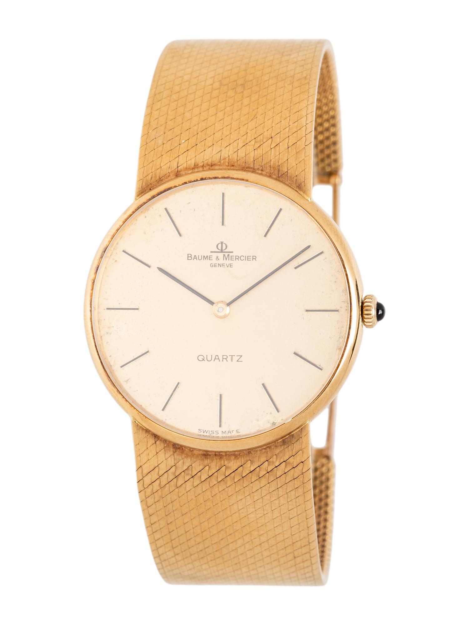 BAUME & MERCIER, 18K YELLOW GOLD WATCH