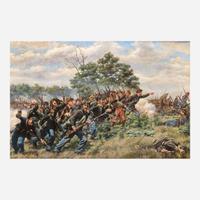 William Brooke Thomas Trego (American, 1858–1909) The Battle of Fair Oaks, Sumner's Reinforcements (May 31-June 1, 1862)