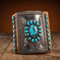 Navajo Silver and Turquoise Ketoh