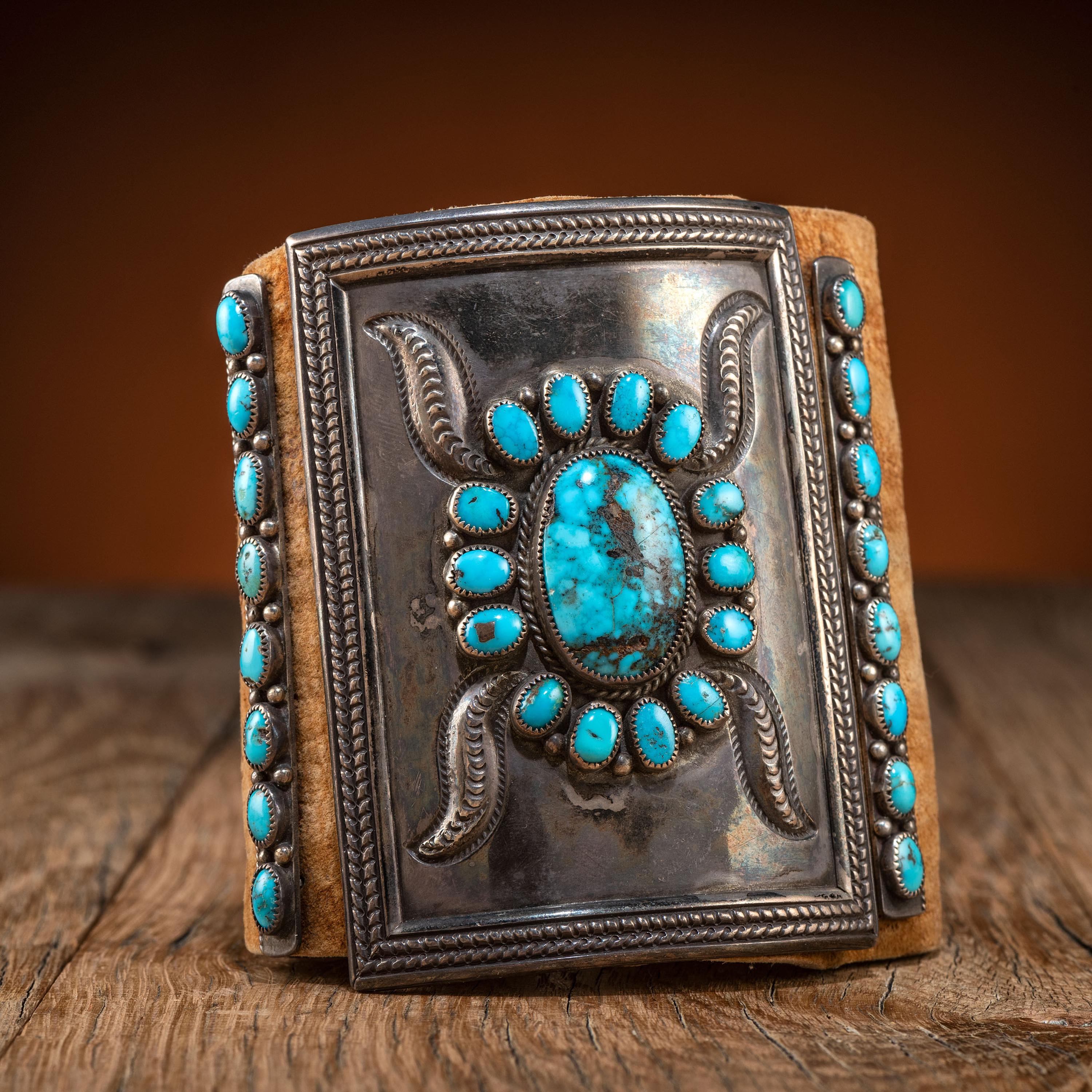 Navajo Silver and Turquoise Ketoh