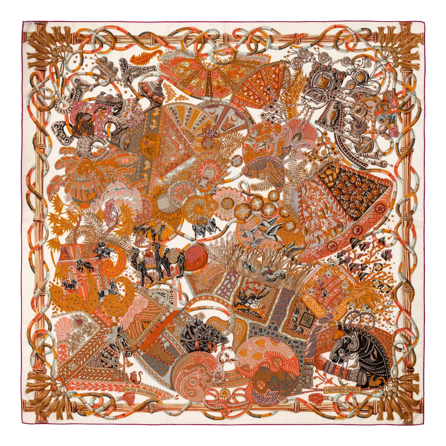 Hermès 140cm Cashmere/Silk Scarf