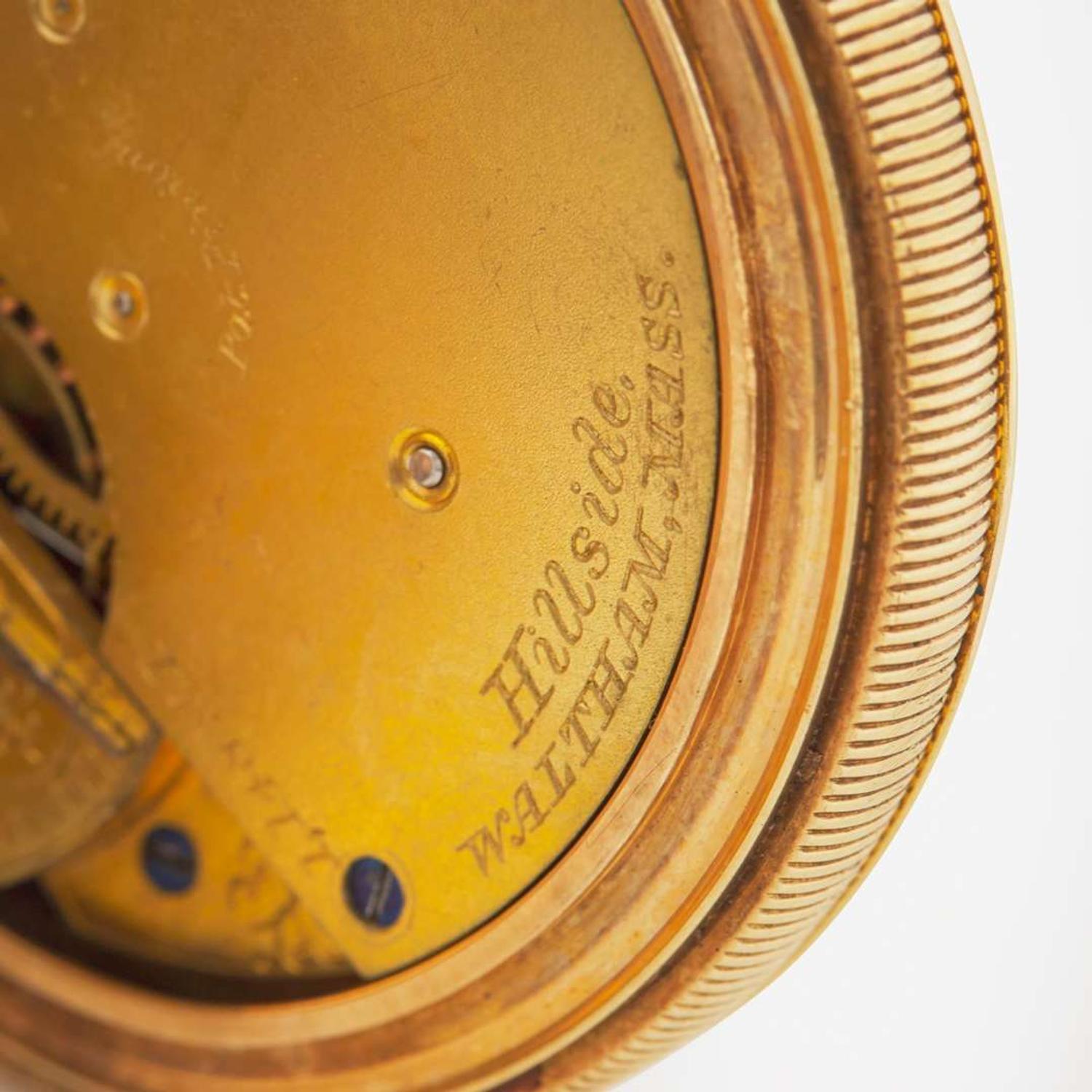 An 18K Yellow Gold A.W. Co. Waltham Pocket Watch c.1880