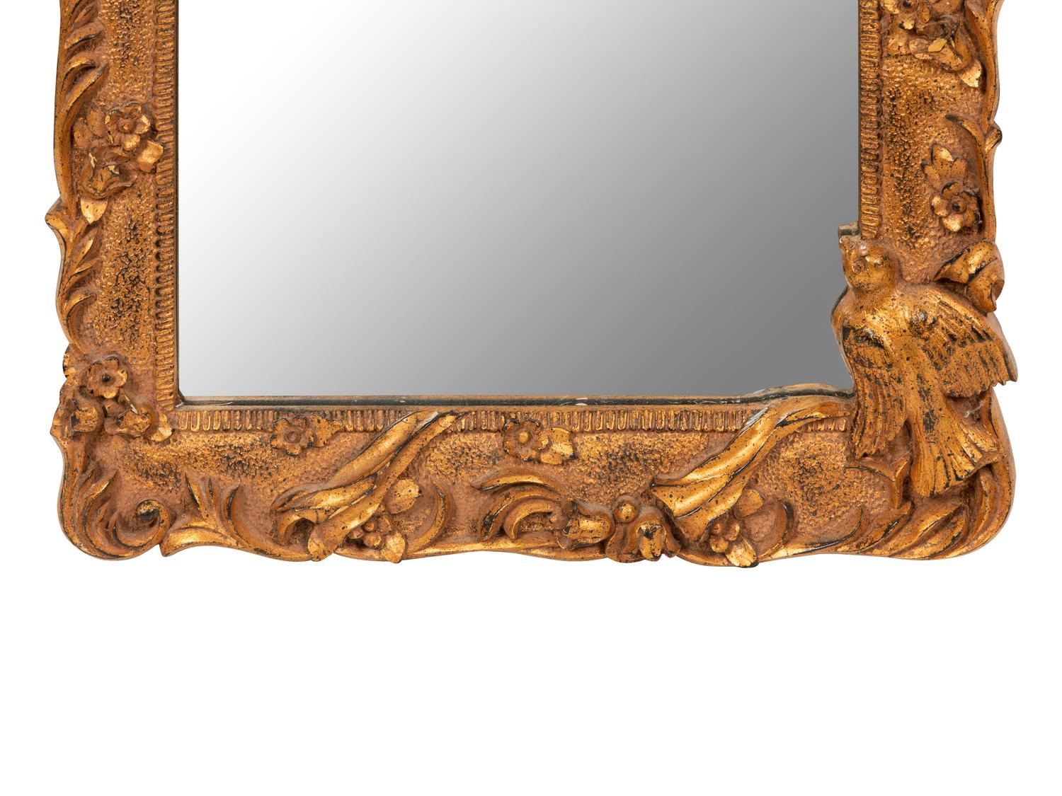 A Italian Giltwood Trumeau Mirror