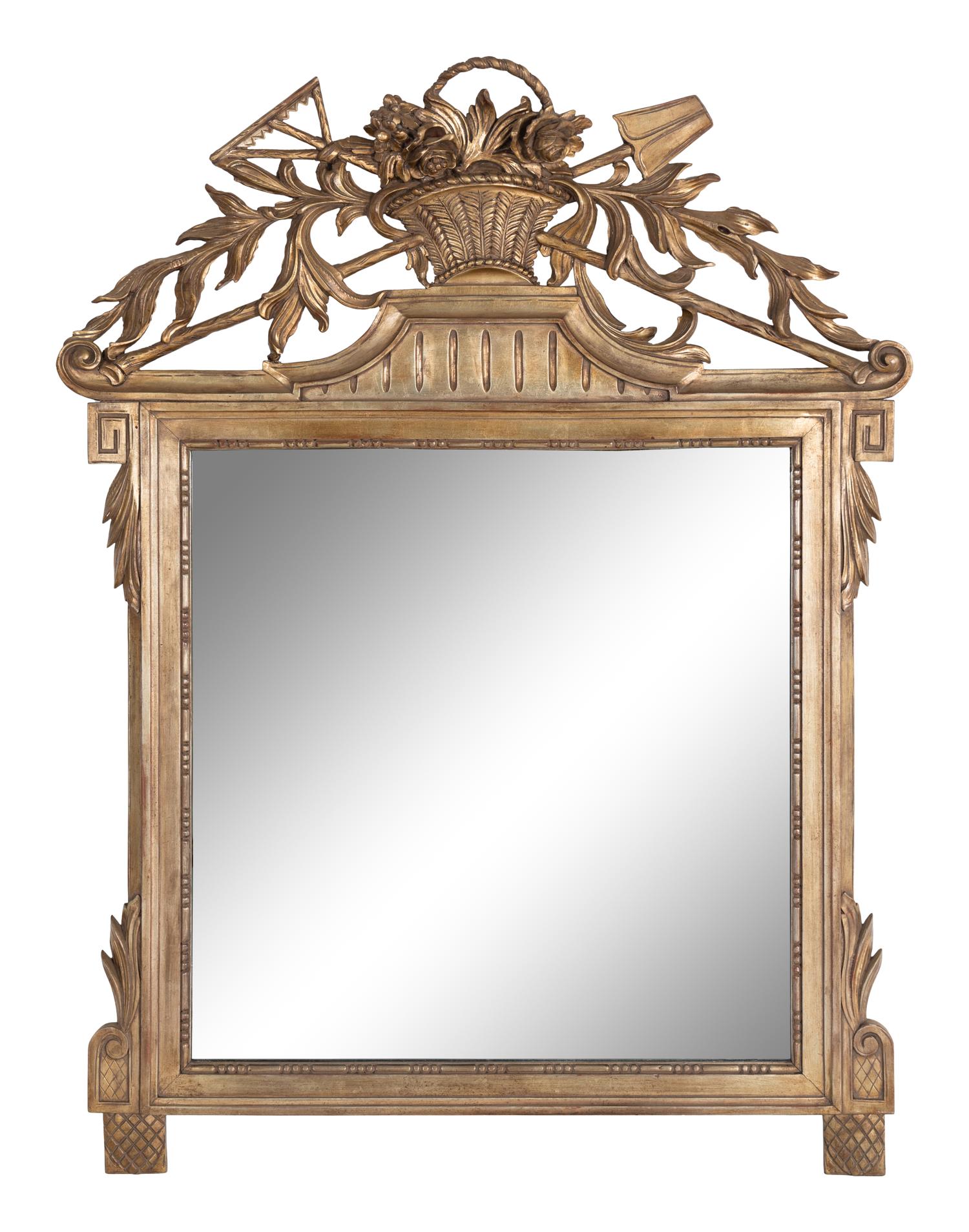 A Louis XVI Style Giltwood Mirror