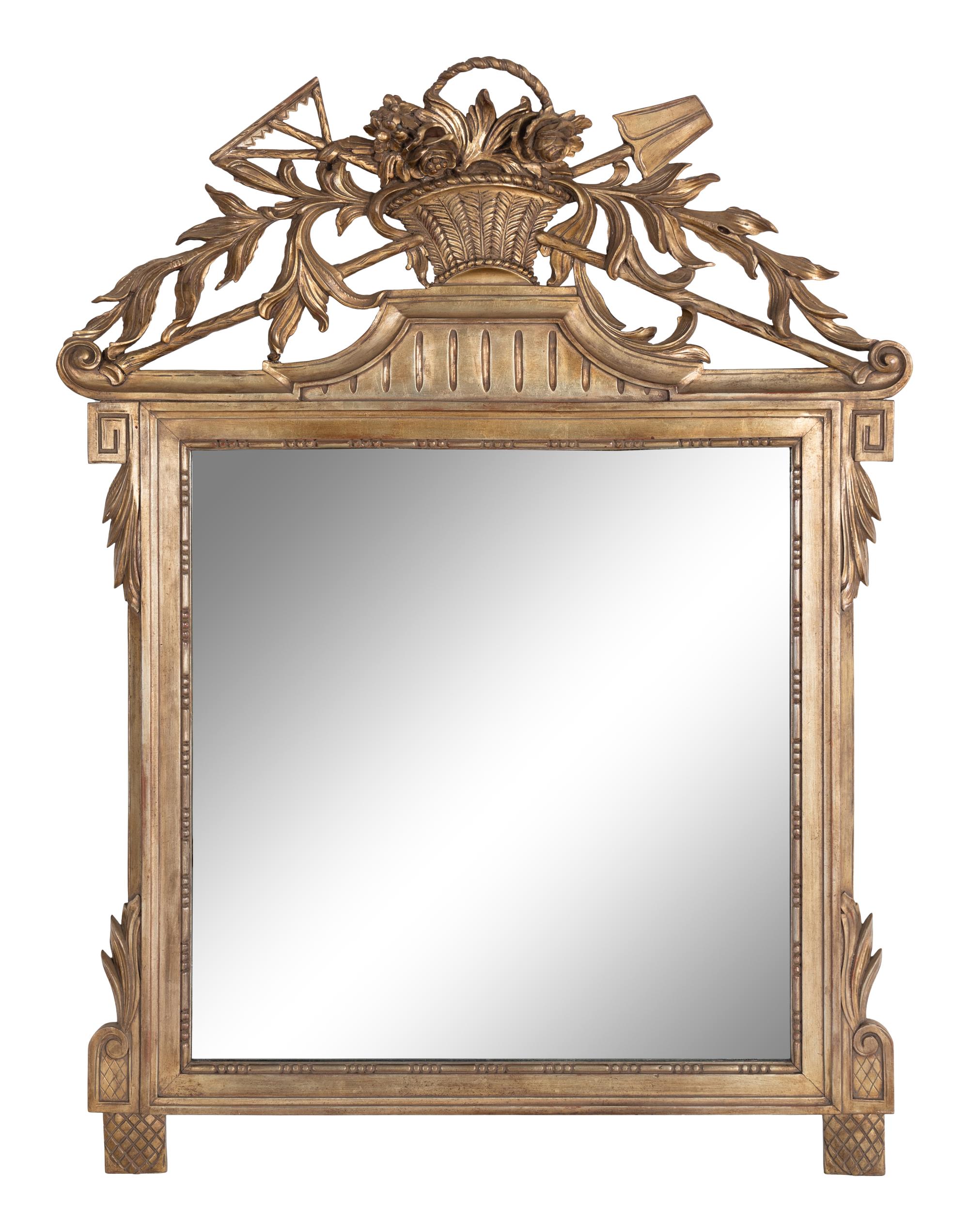 A Louis XVI Style Giltwood Mirror