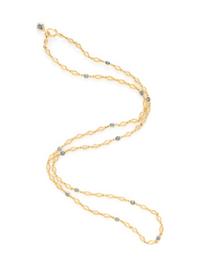 YELLOW GOLD AND SAPPHIRE NECKLACE