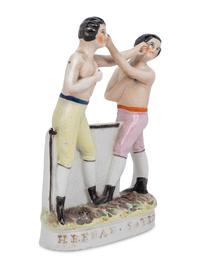 A Staffordshire Earthenware Figural Group