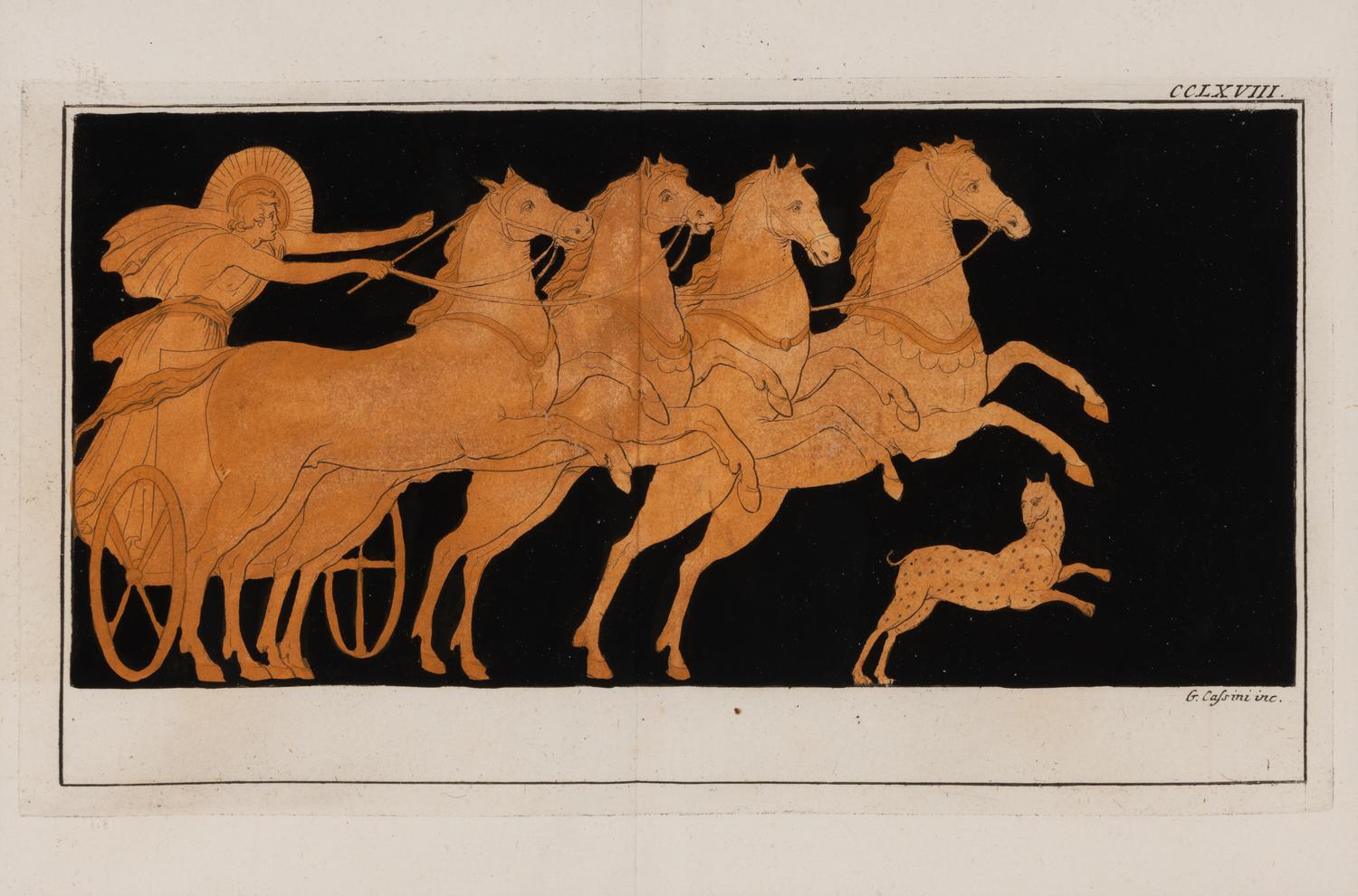 A Group of Eight Hand-Colored Engravings of Vase Designs