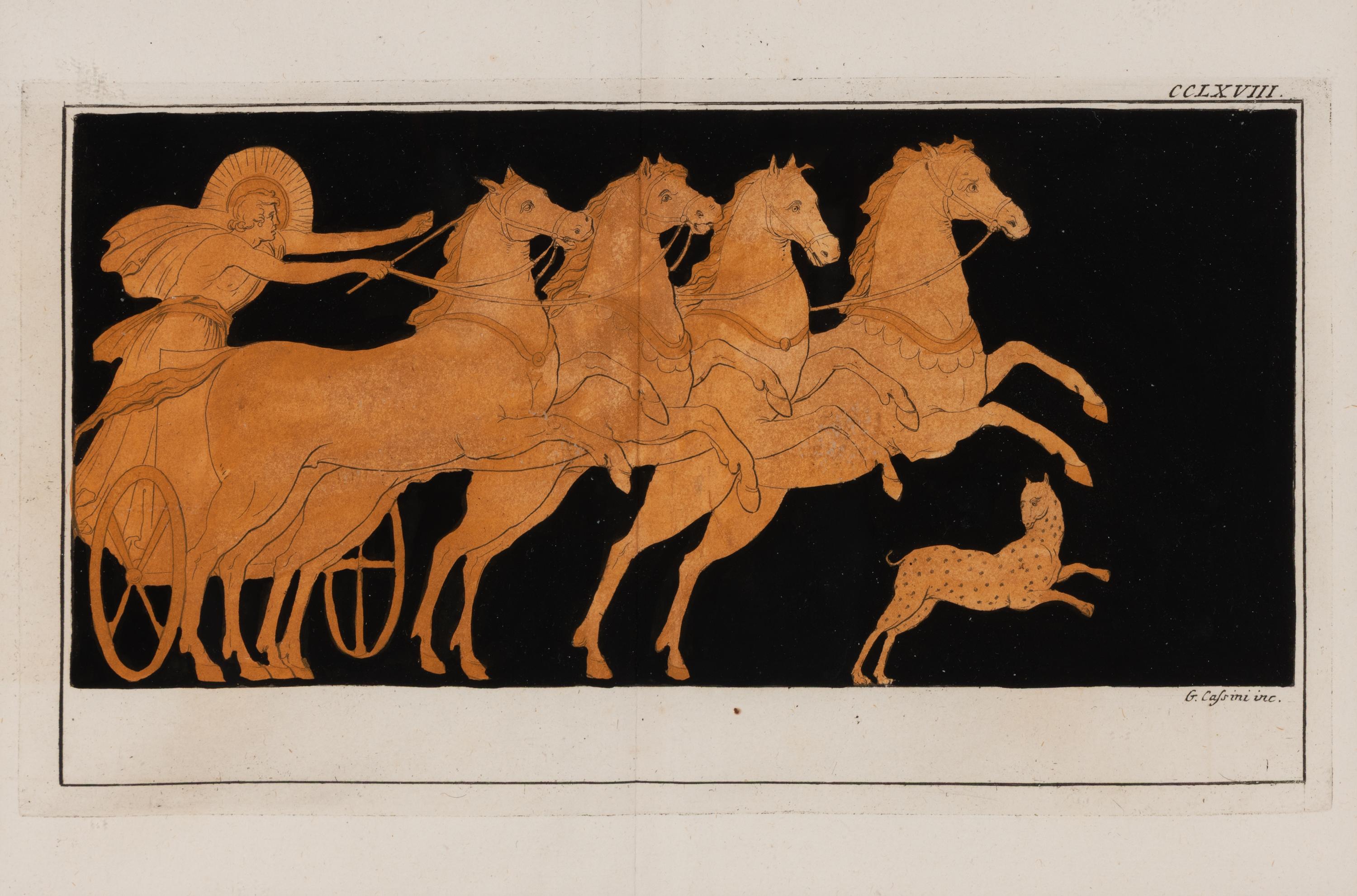 A Group of Eight Hand-Colored Engravings of Vase Designs