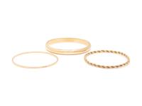 COLLECTION OF YELLOW GOLD BANGLE BRACELETS