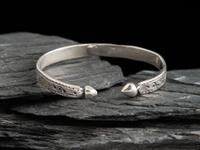 Slender Navajo Stamped and Chiseled Ingot Cuff Bracelet