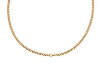 YELLOW GOLD WATCH CHAIN NECKLACE