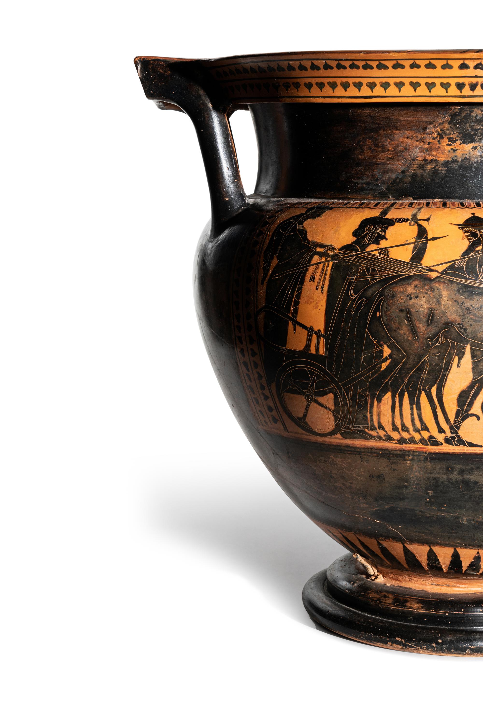An Attic Black-Figured Column-Krater
