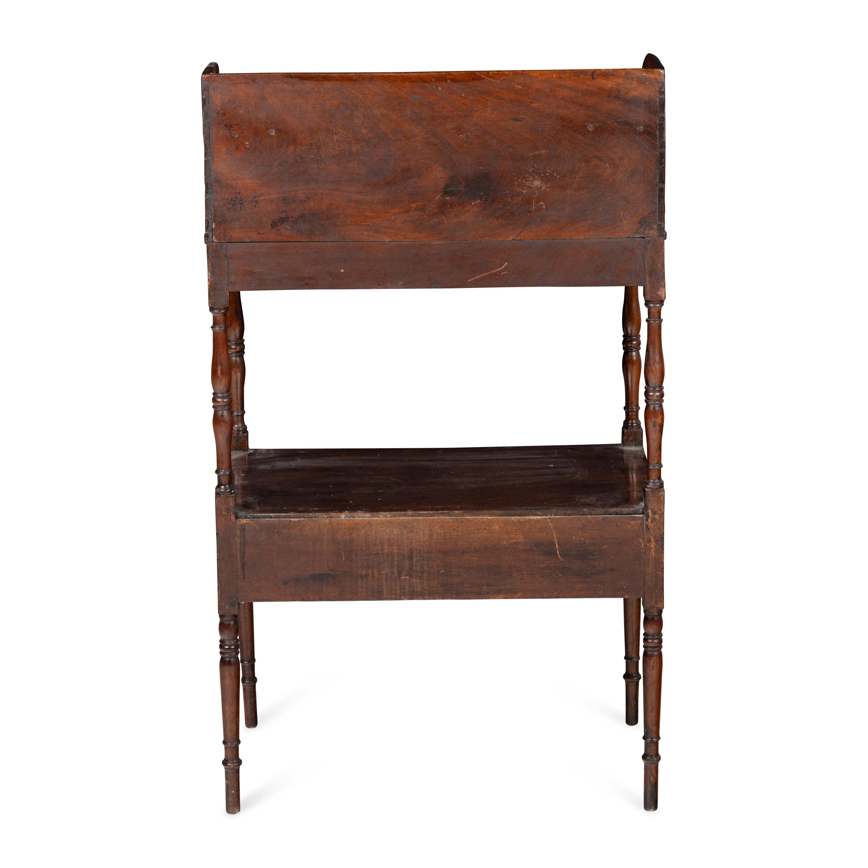 An American Walnut Wash Stand