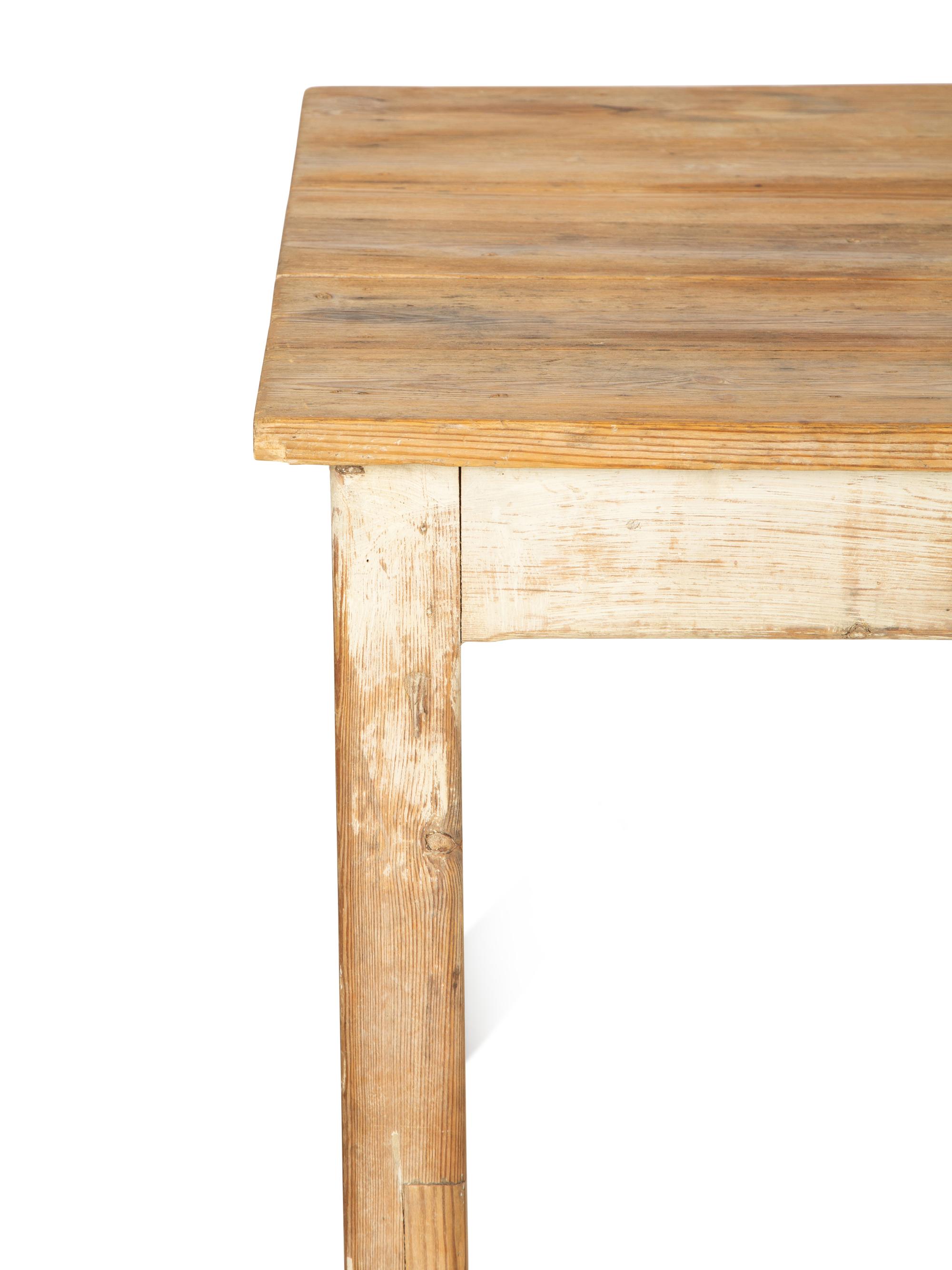 A French Partial Painted Farm Table — 20th Century