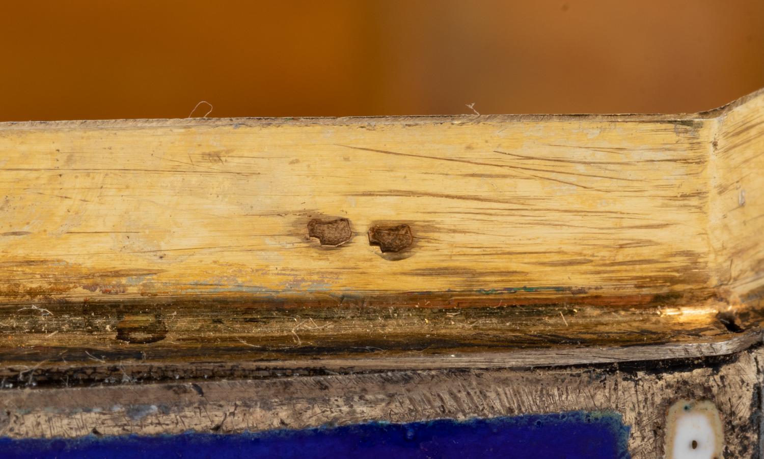 A French Engine-Turned Enamel and Silver-Gilt Box