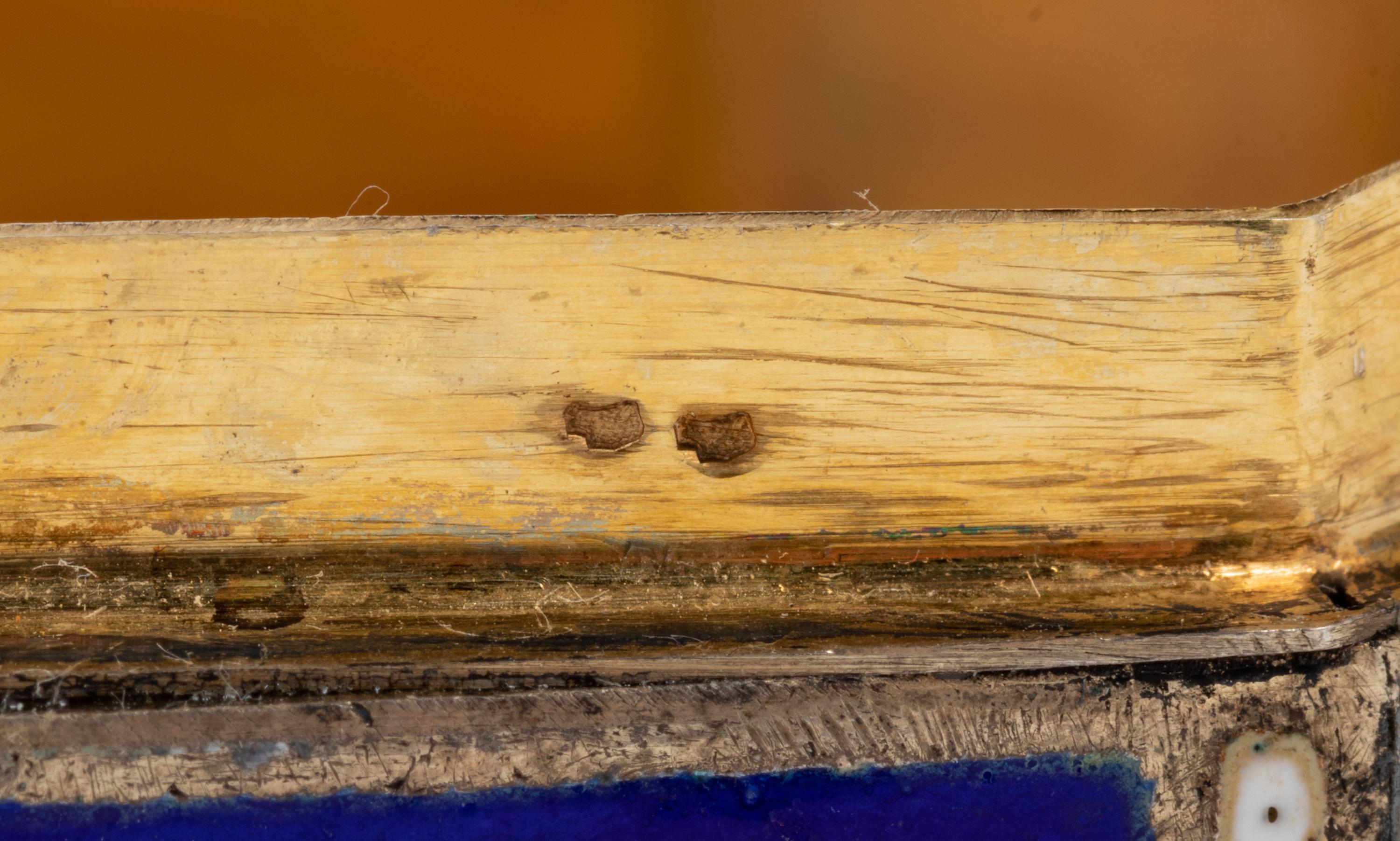 A French Engine-Turned Enamel and Silver-Gilt Box