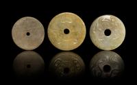 Three Jade Bi Discs