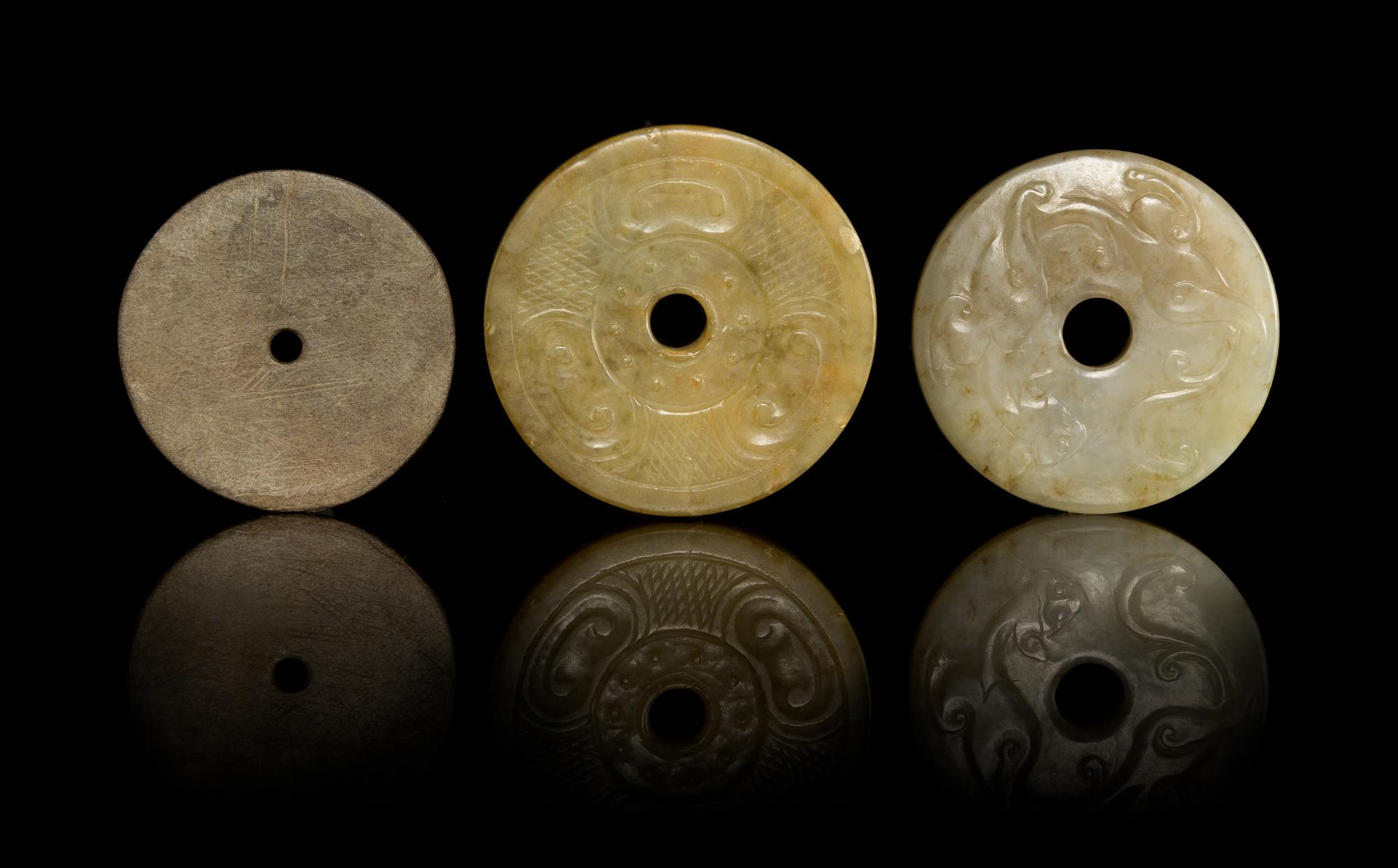 Three Jade Bi Discs