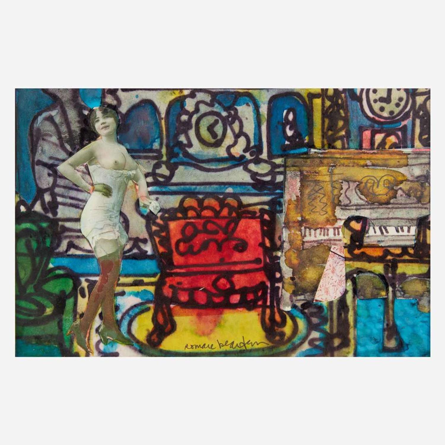Romare Bearden (American, 1911-1988) Storyville: Madame Jennard Opens at 9