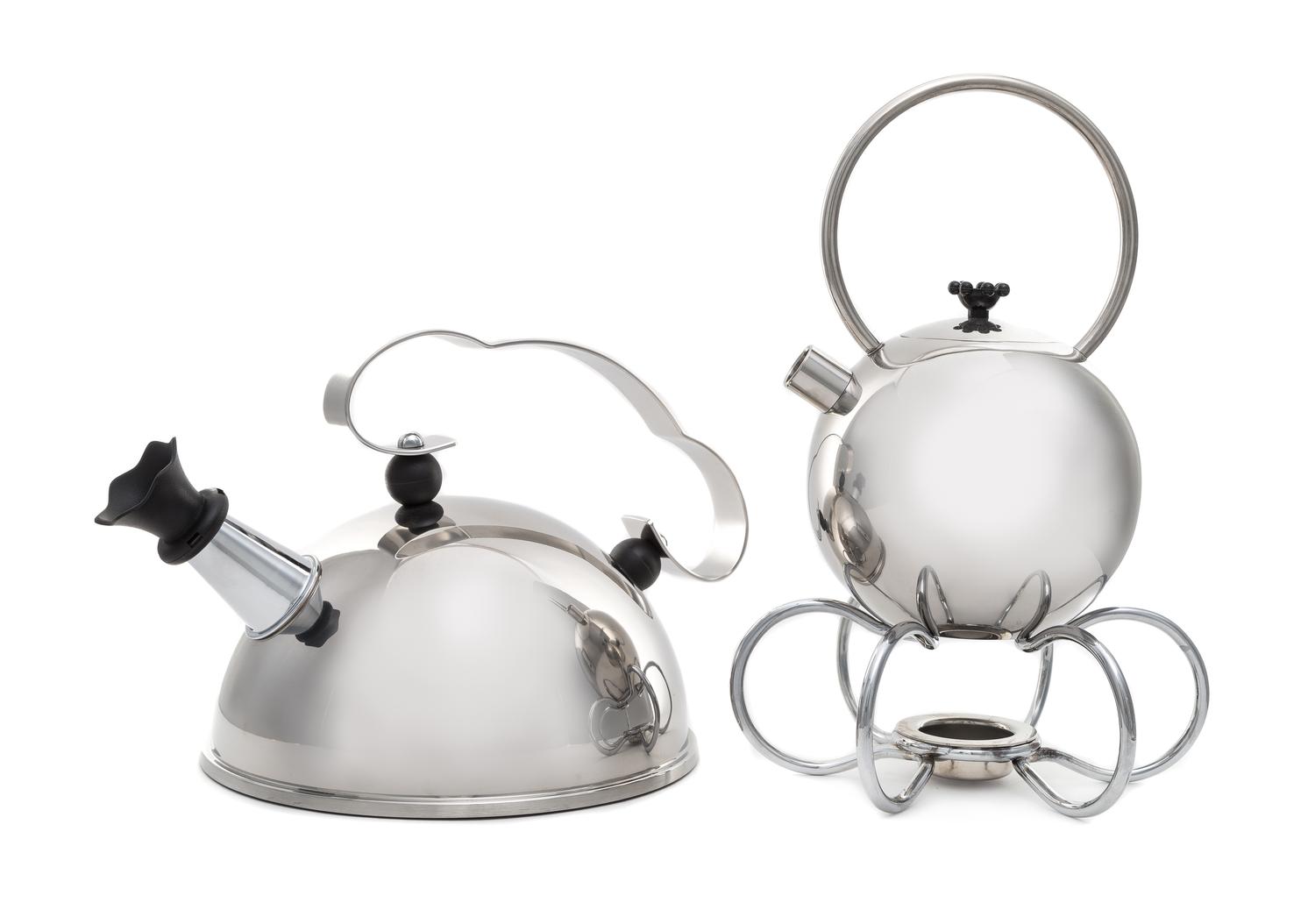 Matteo Thun (Italian, b.1952), Württembergische Metallwarenfabrik (WMF), Germany, a King teapot, with kettle