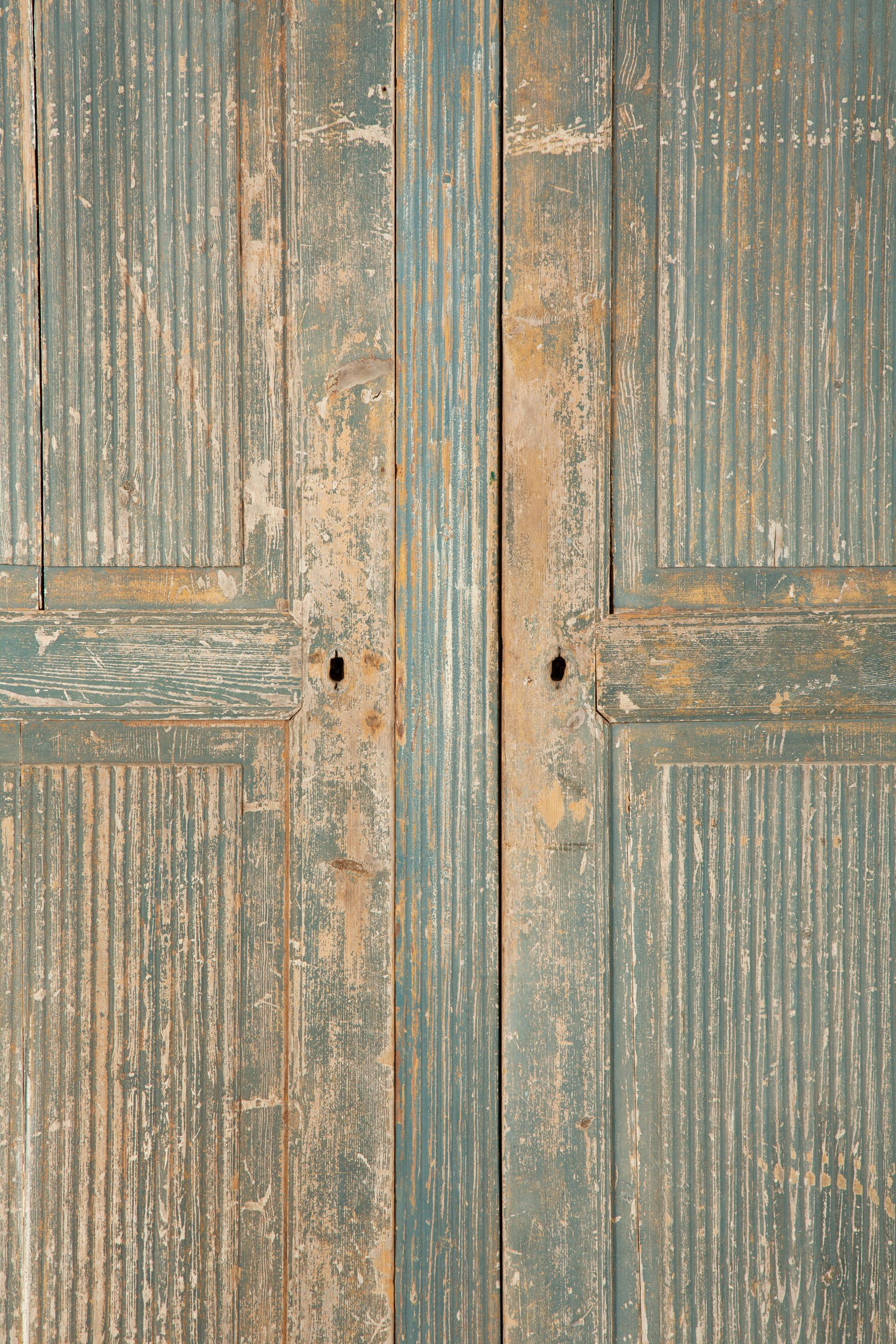 A Swedish Gustavian Carved and Painted Armoire — Early 19th Century