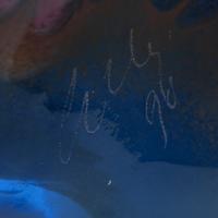 Cobalt Blue Macchia with Orange Lip Wrap, 1996