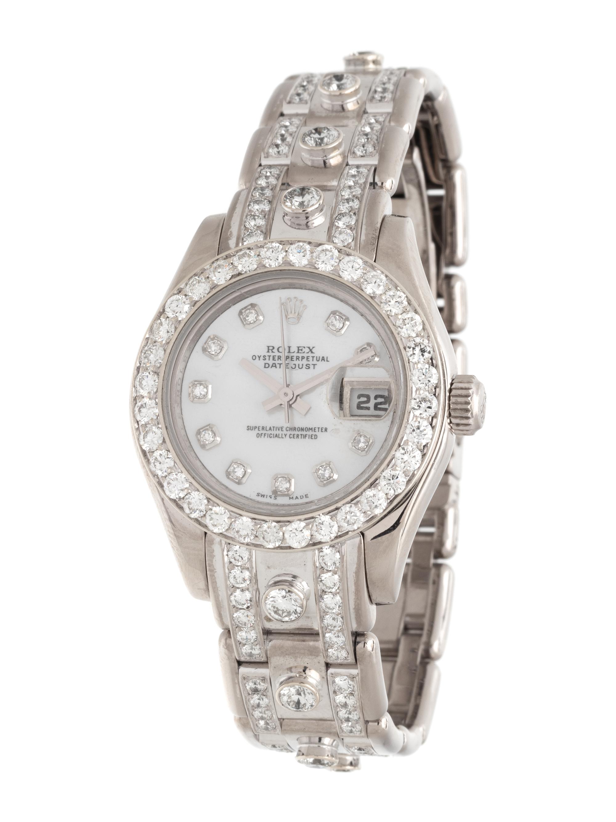 ROLEX, 18K WHITE GOLD AND DIAMOND REF. 80319 'OYSTER PERPETUAL DATEJUST' WRISTWATCH