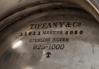 An American Silver Punch Bowl, Tiffany & Co, New York, NY, 1893, the rim worked with C-scrolls, the body with repousse decorated clover